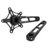Lp Litepro Folding Bicycle Crankset Aluminum Alloy 130 BCD Bike Crankset CNC Curved Hollow Handle