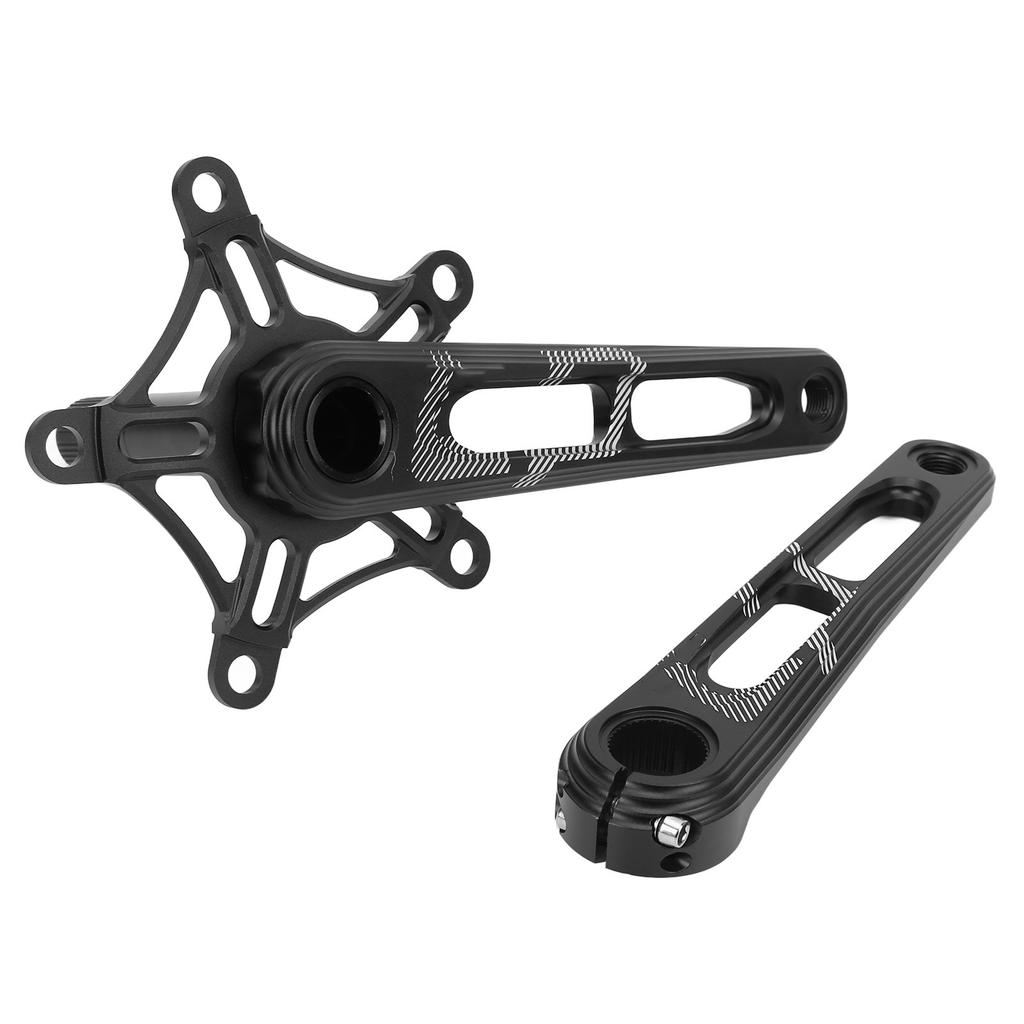 Lp Litepro Folding Bicycle Crankset Aluminum Alloy 130 BCD Bike Crankset CNC Curved Hollow Handle