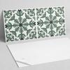 Panel Pcv Z Motywem Łatwa Dekoracja Do Jadalni 100X50 Cm Wzór Roślinny Z Symetrią
