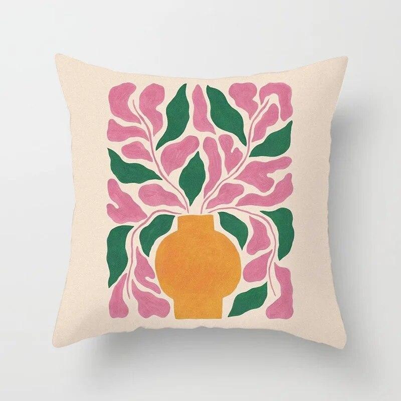 Hot Sale Modern Morandi Color Sofa Cushion Cover Home Nordic Abstract Mountain Moon Sun Geometric Pillow