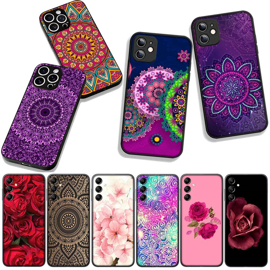 Hülle für Xiaomi Redmi 15 A5 9A 9T 10A 10C 9C NFC 15C Note 11 9 10 Pro 8T 4G 5G Handyhülle Florales Paisley Rose Blume Mandala