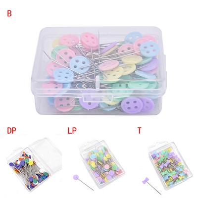 100X Patchwork Pins Flower Button Head Pins Diy Quilting Tool Sewing Accessories