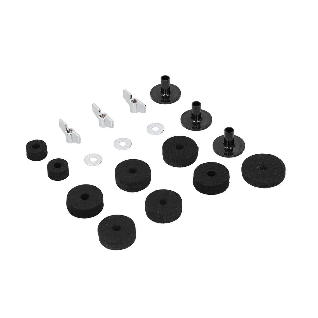 18PCS Cymbal Replacement with Base Wing Nut Washer for Drum Set Hardware Accessory