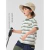 Right European Style Boys' Short-Sleeved T-Shirt, Summer Clothing, New Children's Wear, Striped Top, Half-Sleeve, Summer Trendy