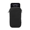 Housse de protection pour iPhone 12 / 12 Pro, élasticité universelle, fermeture éclair, étui de protection, sac de rangement avec lanière / Smartphones 6,1 pouces(noir)