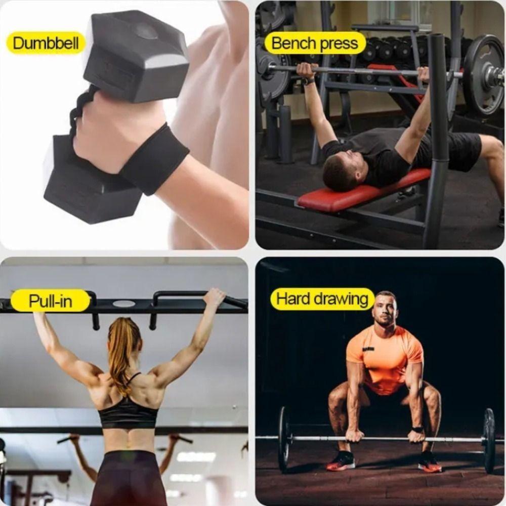 Wrist Protect Gym Fitness Gloves Anti-Slip Workout Mittens Weightlifting Gloves  Body Building