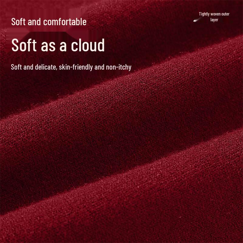 Warrior Men's Winter New Year Fleece-Lined Knit Sweater