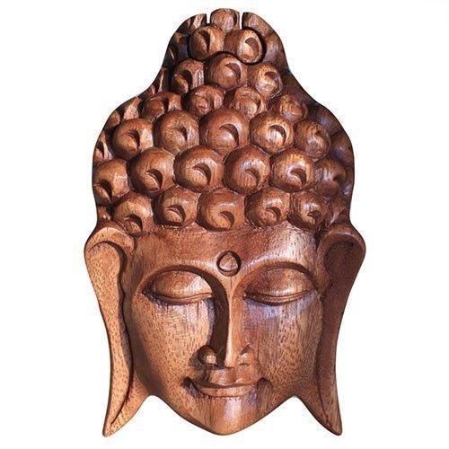 Wooden Puzzle Box Buddha Head