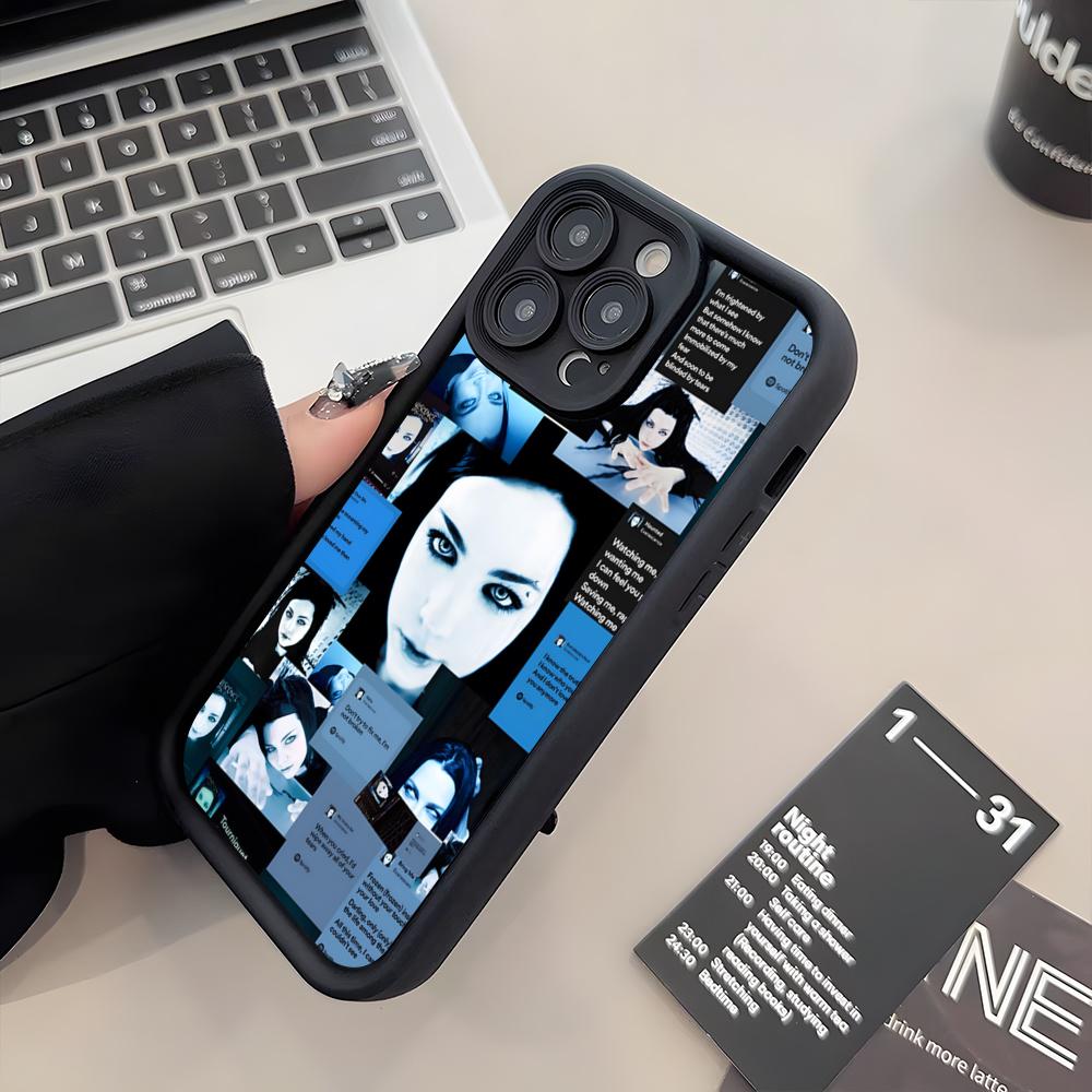 

E-Evanescence A-Amy Lee Чехол для телефона для IPhone 17 Air 16 E 15 14 Plus 13 12 11 Pro Max Силиконовый Мягкий Чехол iPhone 16 Plus