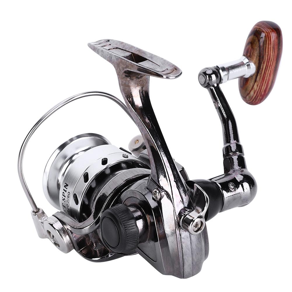 Tragbare Ganzmetall Eisangeln Wasserdicht Rostfrei Fischköder Rute Rolle Tackle mit kleinem Griff