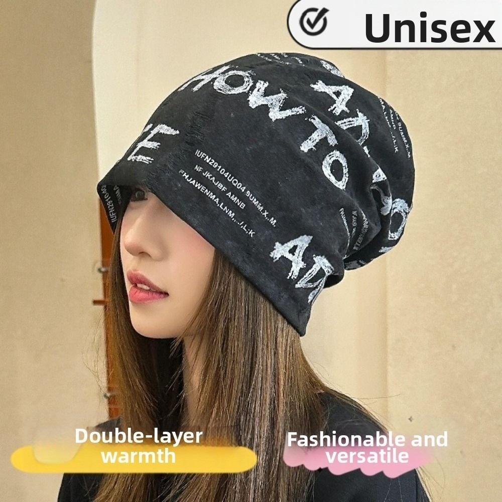 

Теплый пуловер из полиэстера и хлопка, дышащая послеродовая шапка баотоу, холодная шапка для женщин и мужчин чёрный