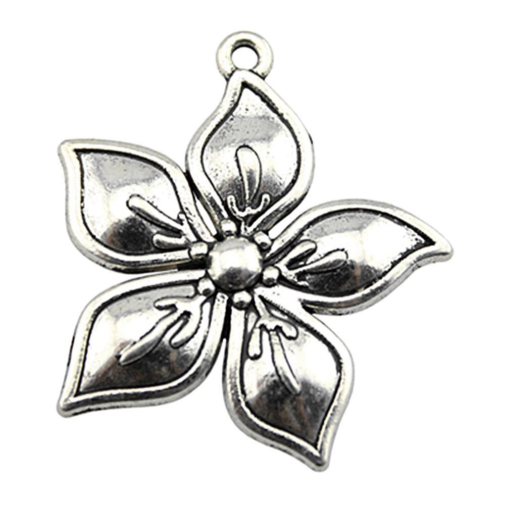 Flowers Of Life Charms Vintage Alloy Pendants For Nature Inspired Jewelry Making
