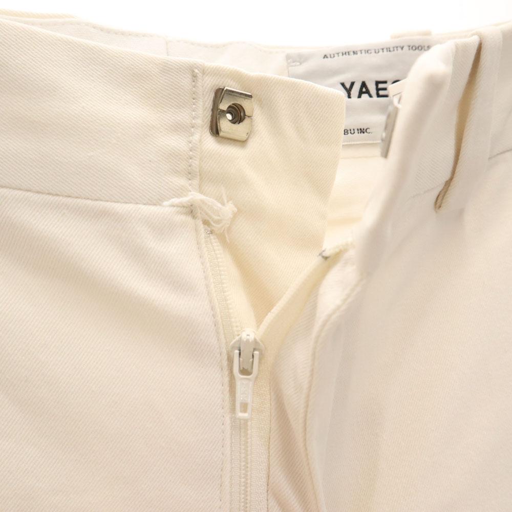 Pantaloni Chino din bumbac YAECA fabricați în Japonia mărimea w29 Albi FABRIC EXCLUSIV Femei Folosiți