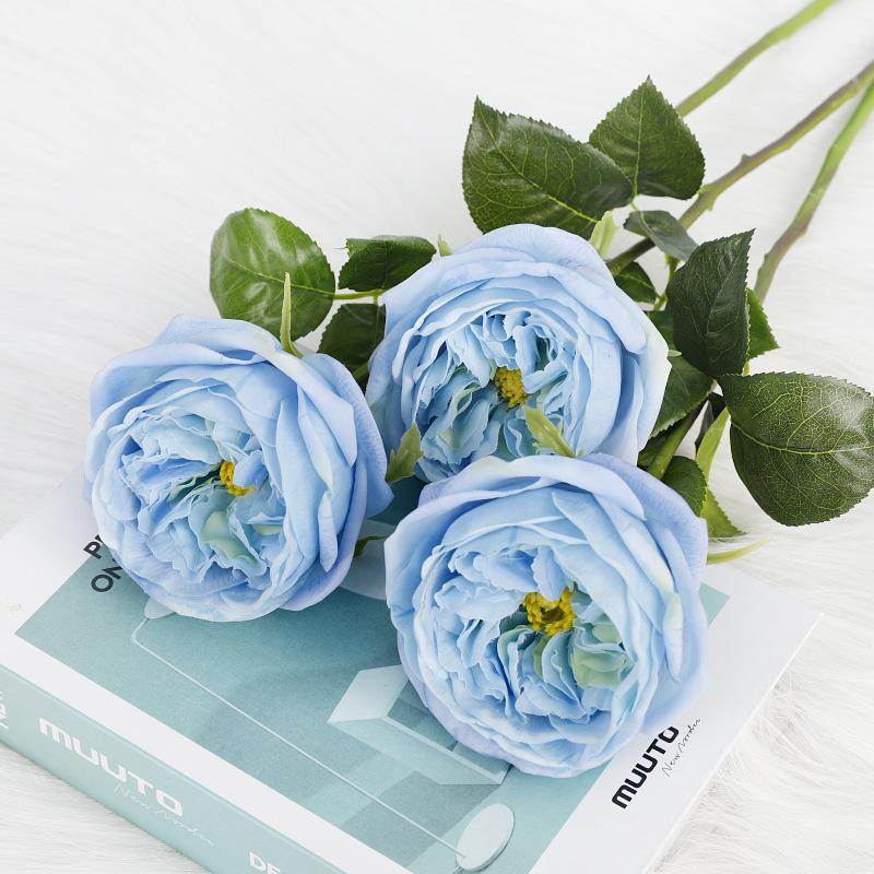Simulation rose fake flower ornament home decoration feel rose simulation flower