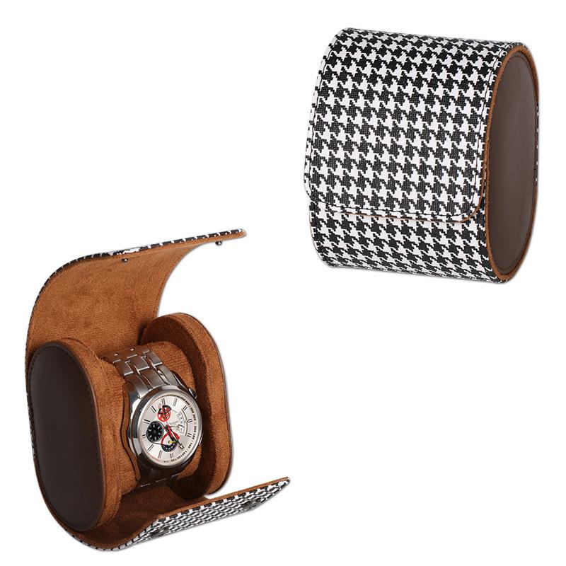 

Luxury Leather Watch Roll 1 2 3 Slot Secure Storage Organizer for Men Business Travel Companion