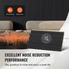 Wood Slat Acoustic Panels 8 PCS 96 X 6 Inch for Modern Wall Matte Black