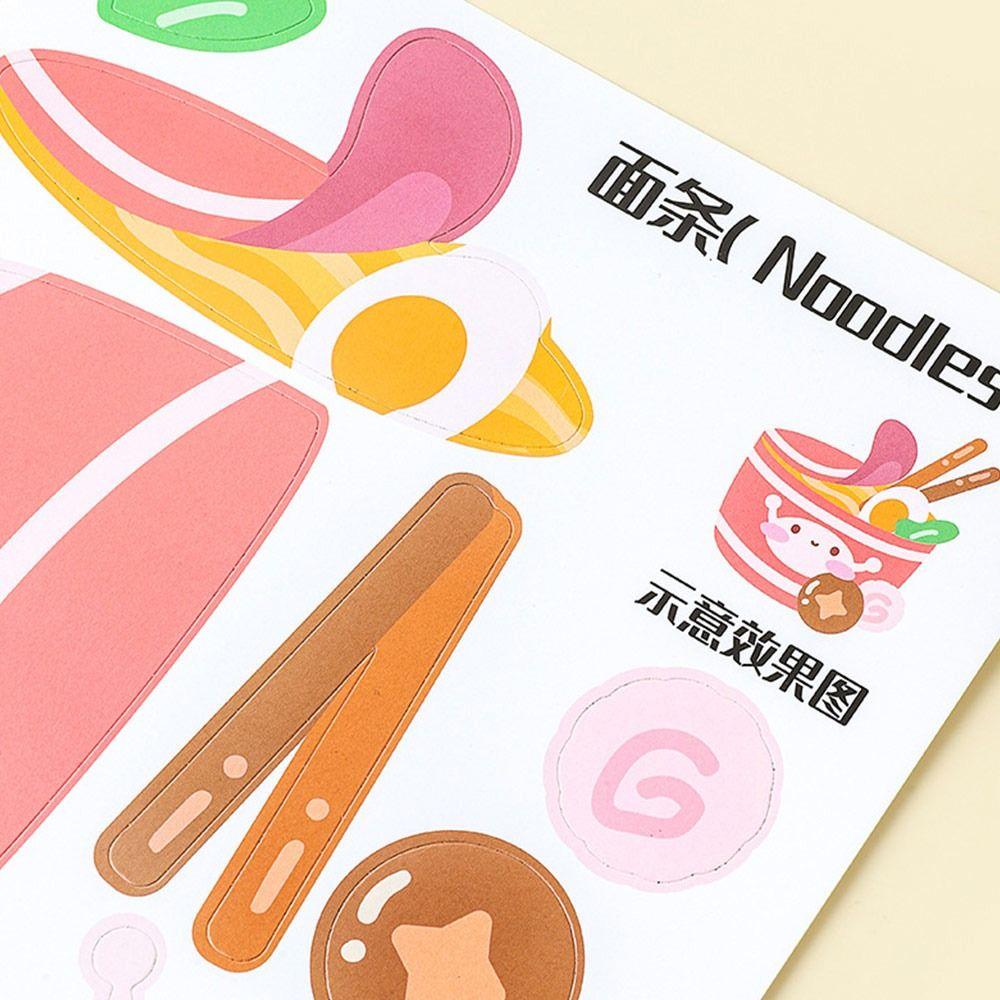 Enlightenment Children's Fun Cartoon Stickers Multicolor Early Learning Toy For Kids