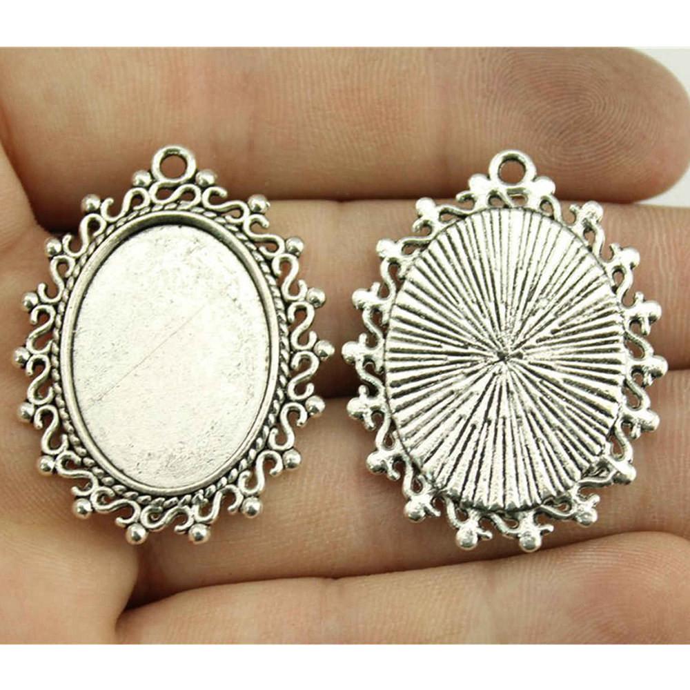 

Овальный стеклянный кабошон основа подставка подставка BezelFit 18x25 мм 13x18 мм аксессуары части мужские украшения массивные оригинальные для вас A06-5pcs-18x25mm