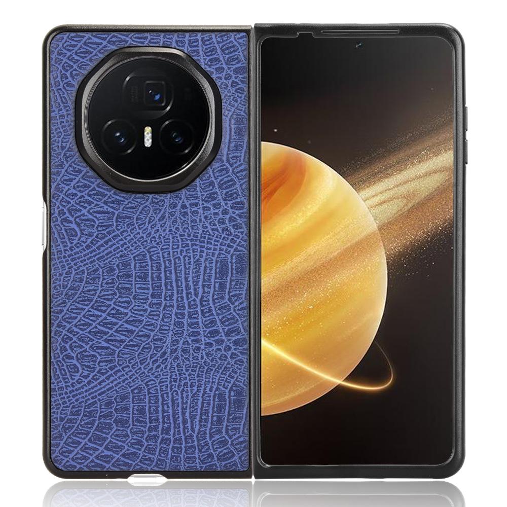 For Honor Magic V3 5G Case Crocodile Texture Leather Coated Hard PC Phone Cover