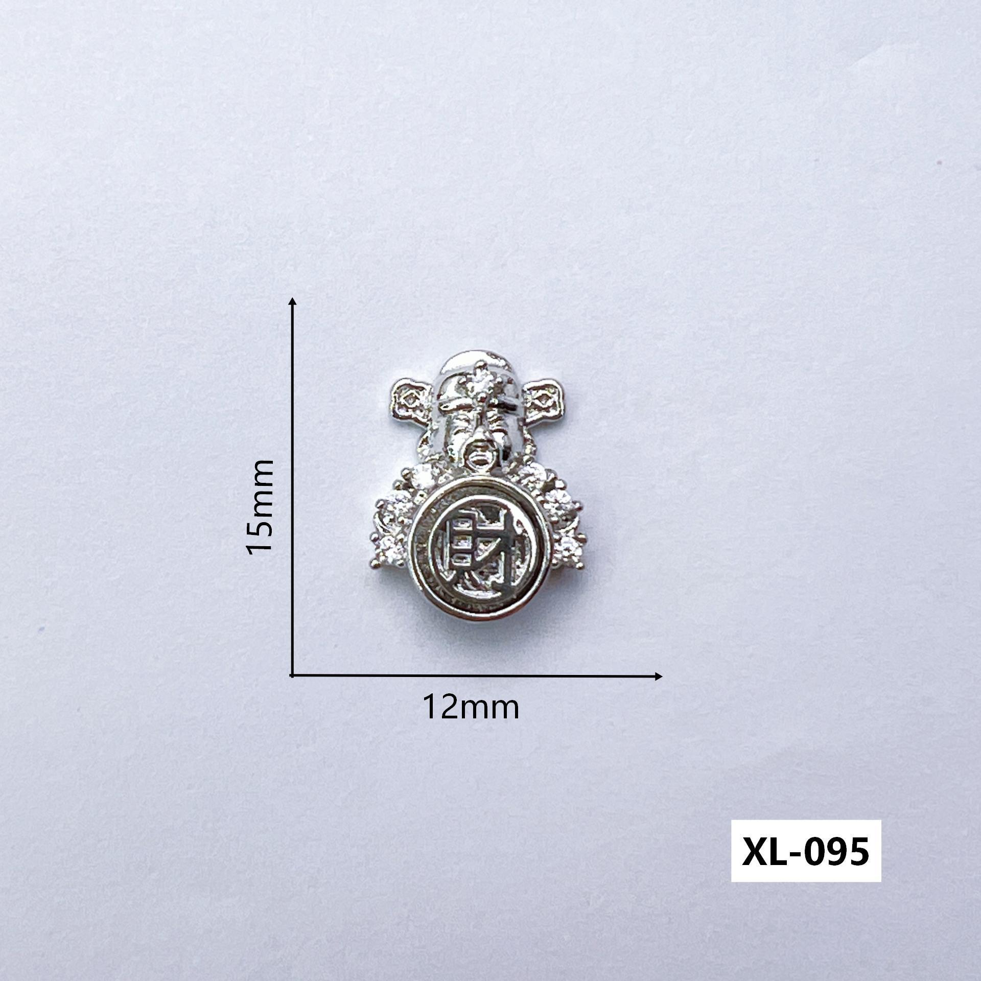 

God of Wealth Fast Luck Beads: Nail Art Decorations with Zircon Diamonds - 2026 New Year Chinese Style Money Bag Accessories