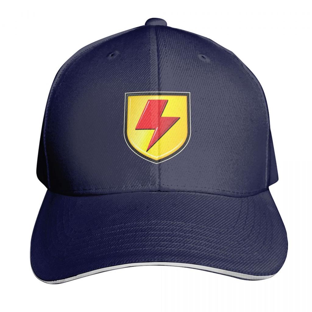 Supa Strikas Shield Baseball Cap Snapback Flat Bill Strapback Dad Hat Six Panel Structured Crown