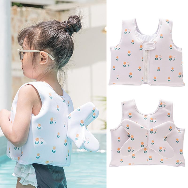 Kid Swim Vest Float Jackets Toddlers Floatie Assist Swimwears Pool Accessorys Buoyancy Swimming Aid For Seaside Vacation