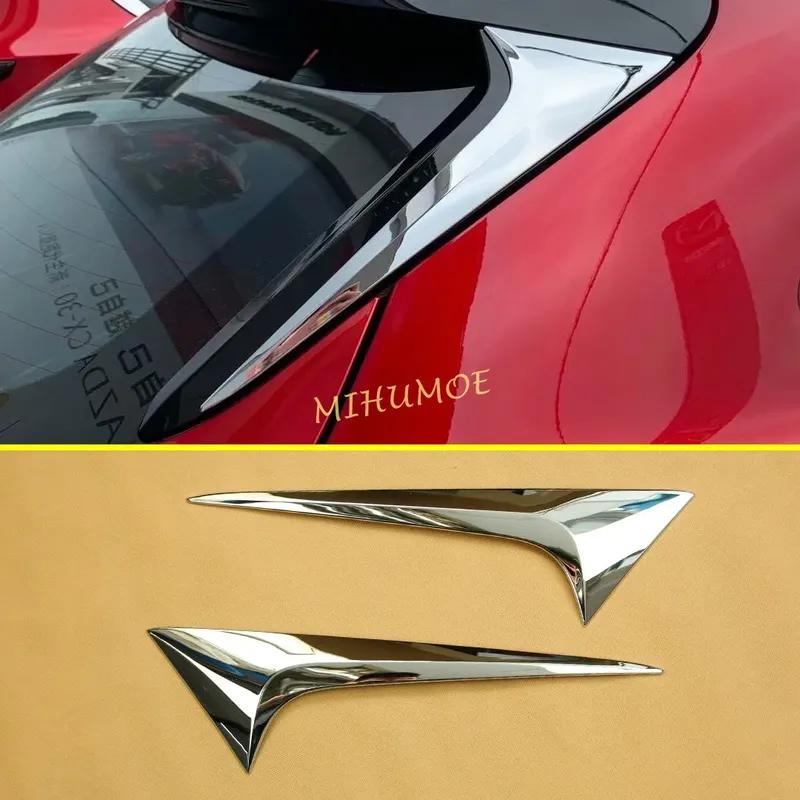 For Mazda CX-30 CX30 DM -2025 Chrome Rear Tailgate Window Cover Trim Car Wing Spoiler Strips Accessories
