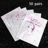 50 paia per confezione Patch per gli occhi sotto gli occhi Forniture per extension ciglia Strumenti per il trucco Linguette per patch per extension ciglia Cuscinetti in gel per baccelli per ciglia