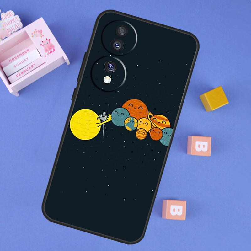 Outer Space Planet Stars Moon Case For Honor 200 400 Lite 50 70 90 X9a X9b X9c X9d X8b X8c Win RT Magic 7 5 6 8 Pro Cover