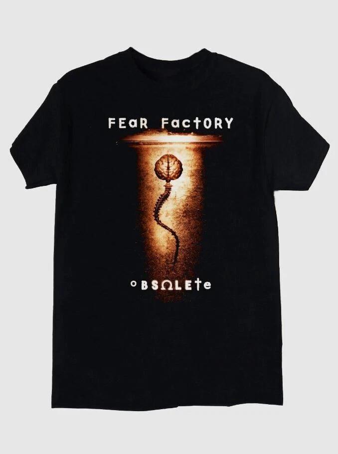 Vintage Fear Factory Obsolete Heavy Cotton Black S-234XL Unisex Shirt TR299 XXXL
