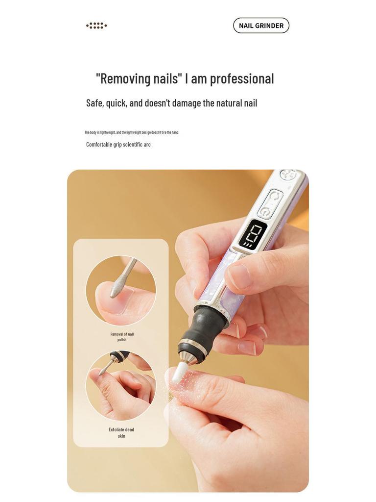 2-in-1 Elektrischer Nagelknipser & Polier-/Härtungs-LED-Lampe