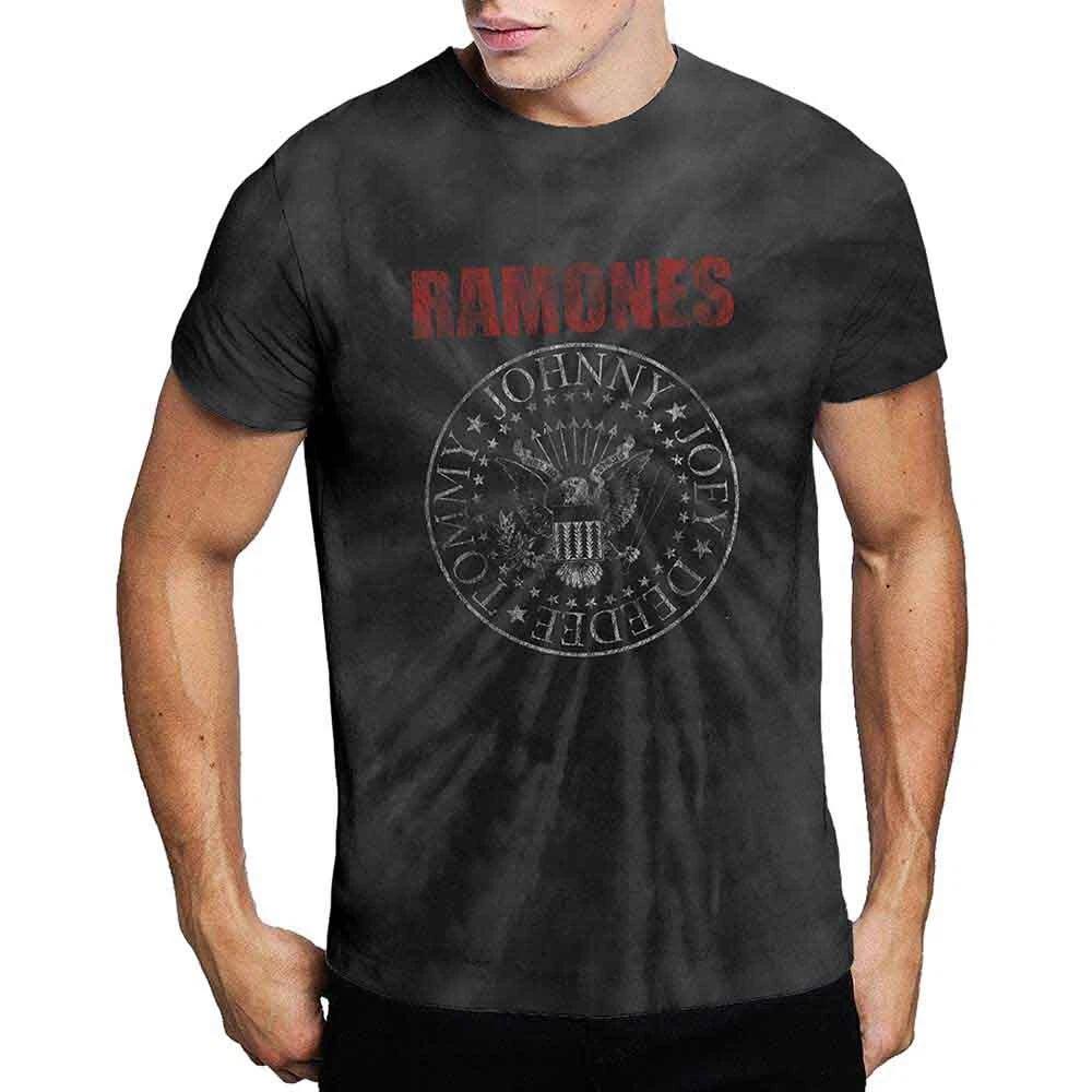 Унисекс футболка Ramones: Президентская печать (Dip-Dye) (Средняя) XL