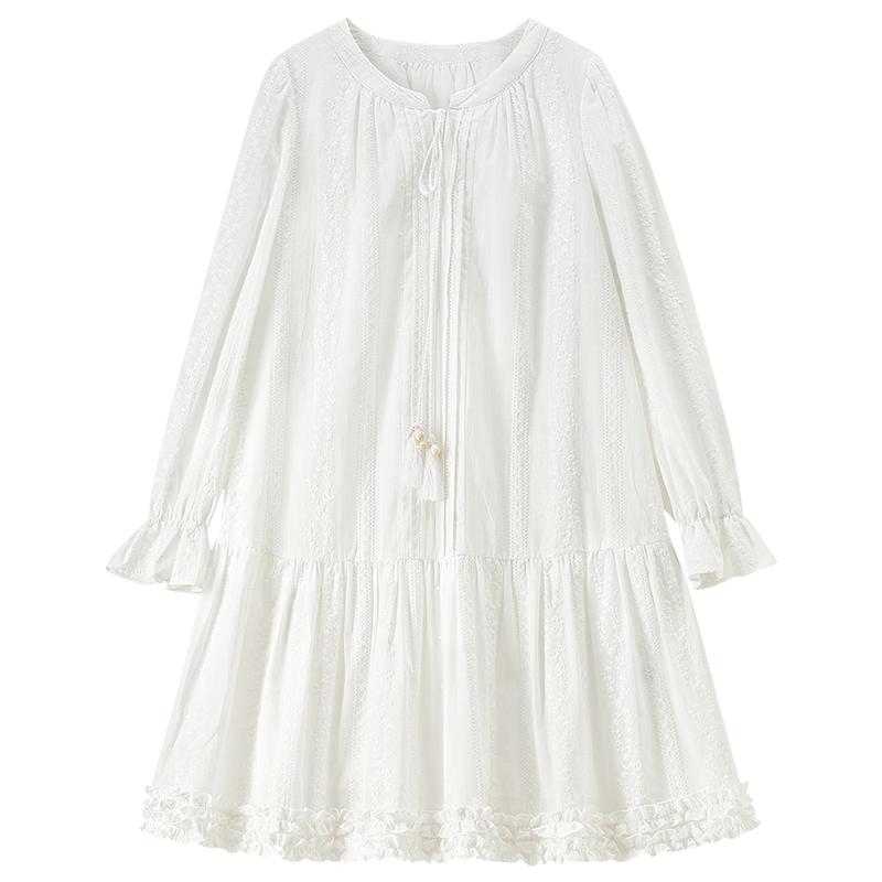 Shangdubuila Women's Cotton A-Line Midi Dress