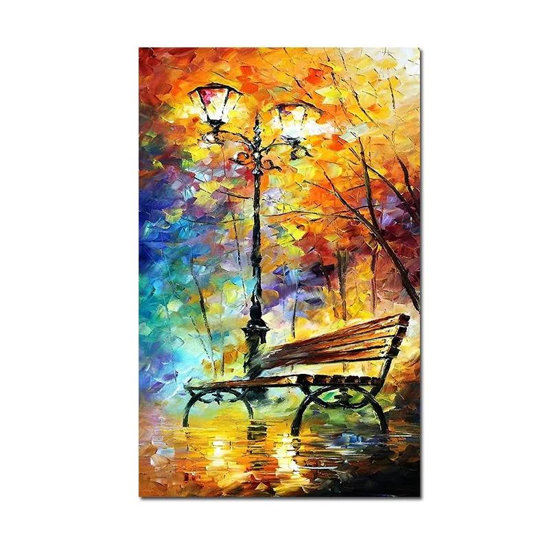 Abstract Oil Painting Iron Tower Poster Canvas Print Wall Art Picture For Living Room Home Decor Wall Decoration Frameless