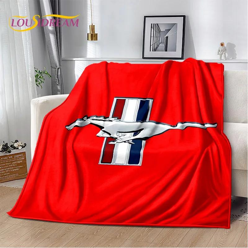 Classics 3D F-Ford GTR Mustang Car Soft Blankets,Keep Warm Throw Blanket Comfortable Blanket for Picnic Beds Sofa Home Bedroom