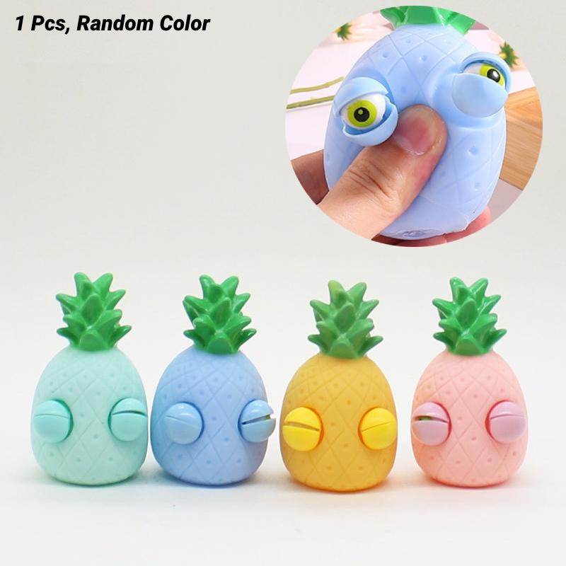 New Squeeze Pop Eye Pineapple Stress Relief Toy In Realistic Fruit Shape Fun And Playful Figurine For All Ages In Zhejiang China)