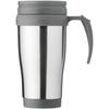 Glass "Sanibel" 400 ml insulated mug Silver