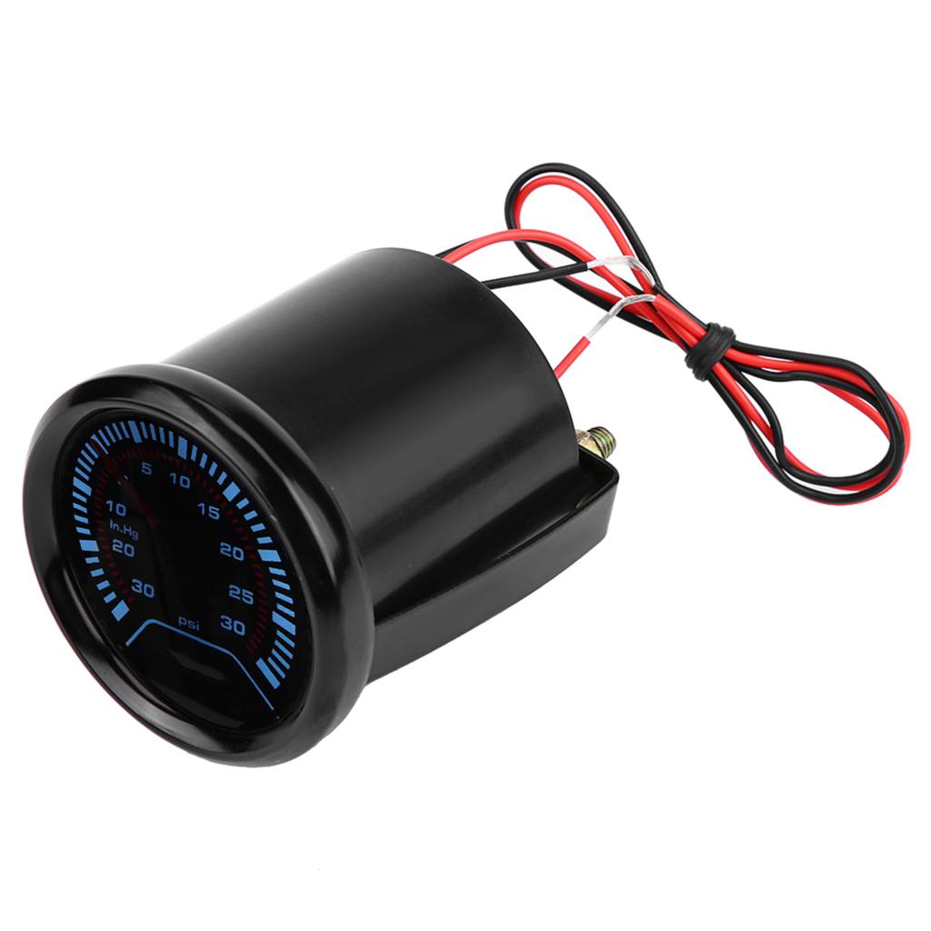 Universal 52mm Car Smoke Dial Face Turbo Boost Turbocharged Pressure Gauge