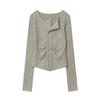 PEYWOW Women's Fashion Casual V-Neck Long Sleeve Blouses & Shirts