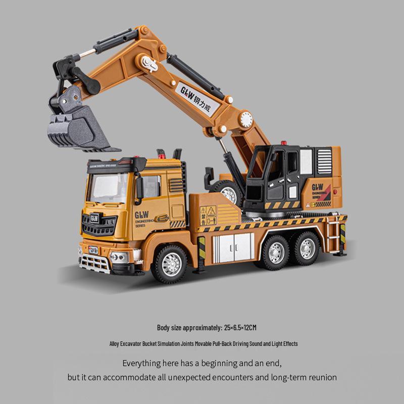 Steel Power Alloy Wheel Loader Toy - Bulldozer & Engineering Vehicle for Kids