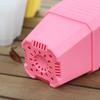 6pcs 7cm Plastic Square Flower Plant Pots with Tray Nursery Pot for Succulent Plant Home Office Desktop Gardening Balcony Decor