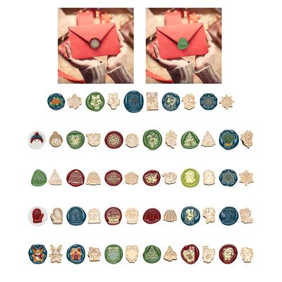 Christmas Seal Stamp Head Replacement Embossed Seal Stamp Head for Seal Envelope Invitations Scrapbooking Decoration