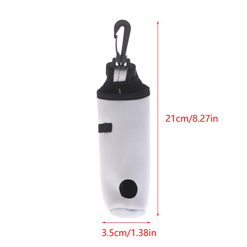 1Pc Golf Tee Holder Neoprene Golf Ball Carry Bag Pouch Golf Ball Holder Keychain Belt Clip Portable Golf Gifts Accessories