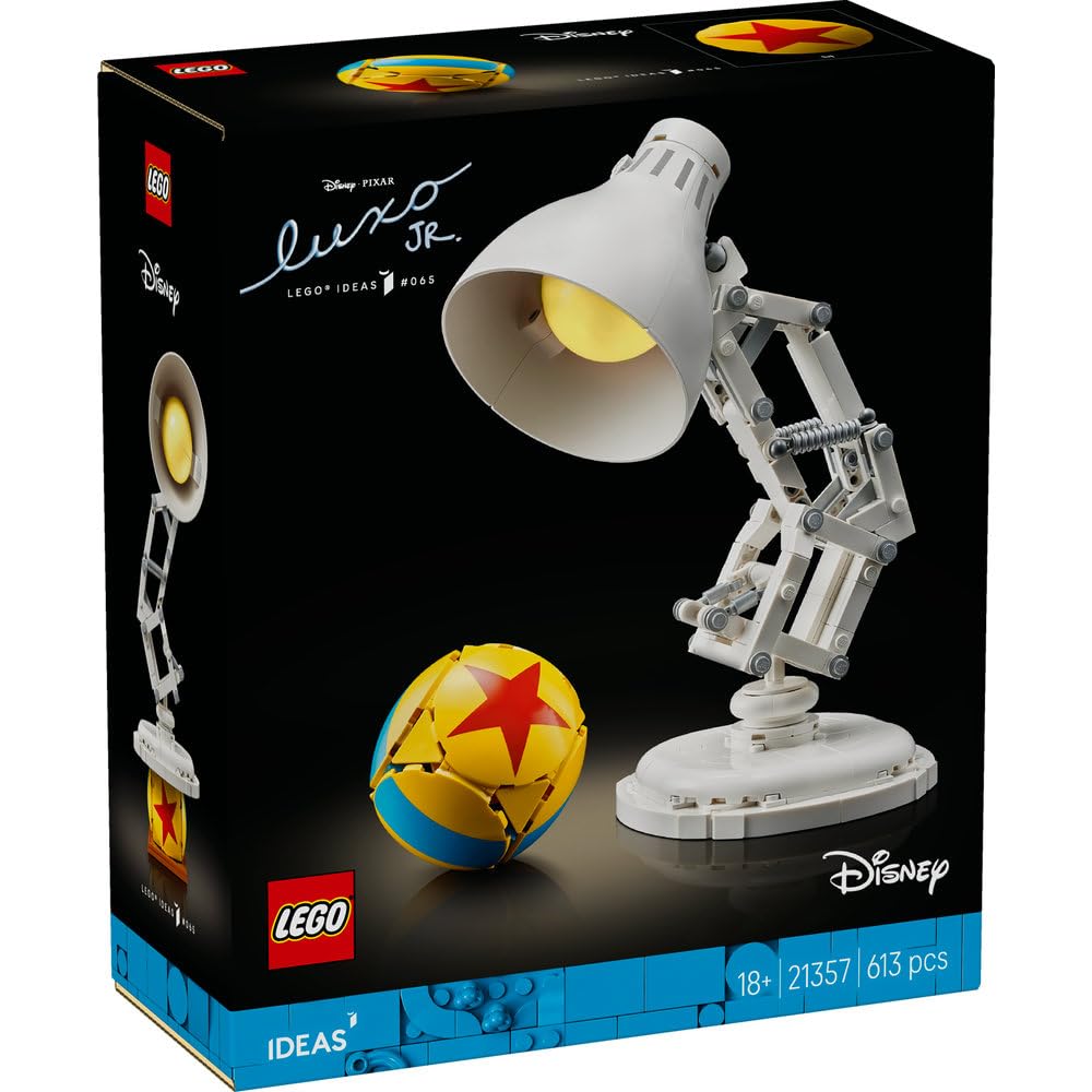 LEGO Ideas Disney Pixar Luxo Jr. Toy, Birthday Gift, Building Blocks, Men, Women, Disney Merchandise, Mother, Father, 21357