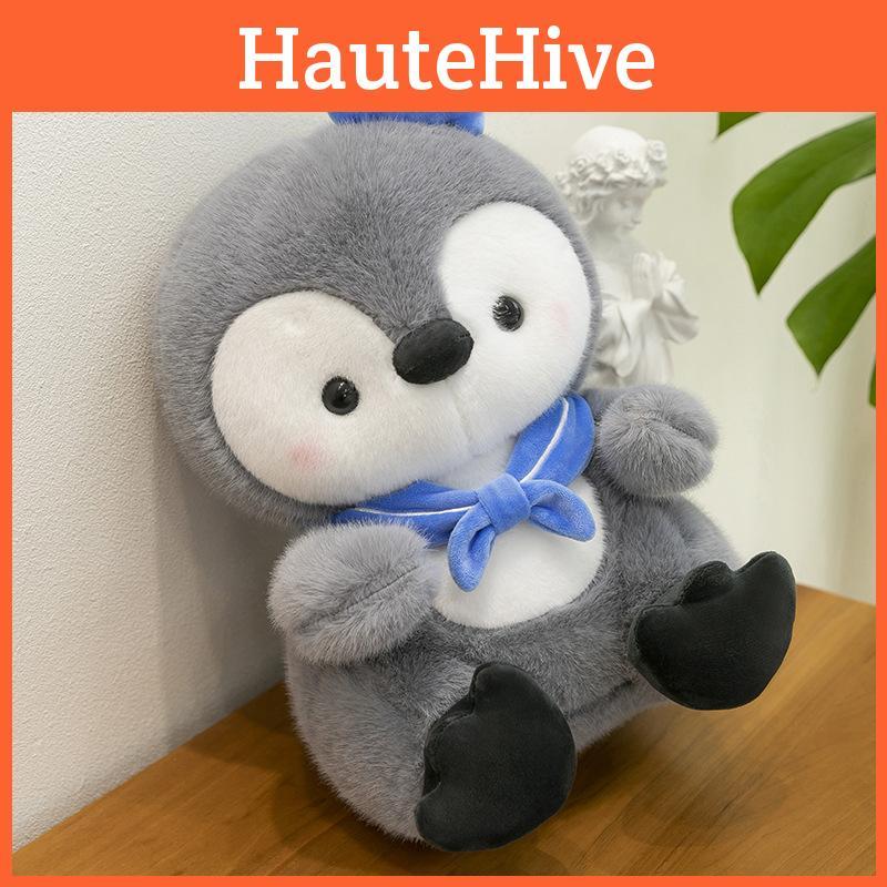 Bow Tie Fish Penguin Plush Toy Animal Stuffed Doll Cute Decoration Kids Gift