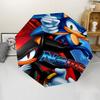 Custom Name Sonic Theme Automatic Umbrella, Lightweight & Portable, 8 Rib, Perfect for Outdoor Travel, Birthdays, Christmas, Gifts.