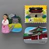 Fridge Magnets South Korean Tourist Souvenir Magnetic Refrigerator Girl Bahamas Beach Boy Indian Taj Mahal Home Decoration Gift
