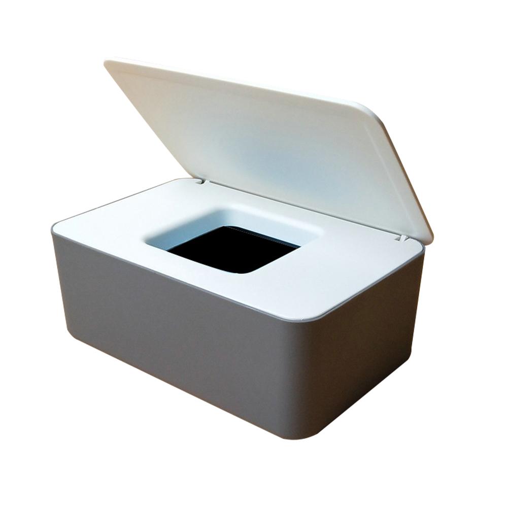 Wet Wipes Dispenser with Lid Plastic Tissue Dispenser Box for Bathroom Bedroom Living Room
