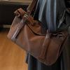New retro suede women's large-capacity commuter shoulder bag high-value fashionable casual underarm bag women