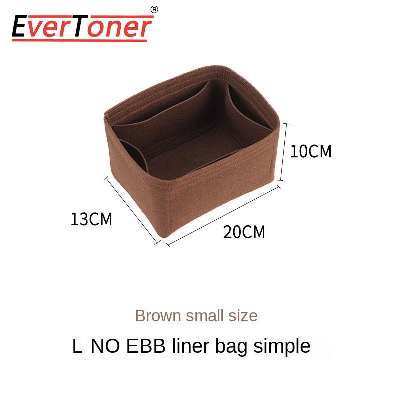 EverToner Bag Organizer Insert For l-v Noe Organiser Felt material Divider Shaper Protector Compartment Inner Bag Accessories